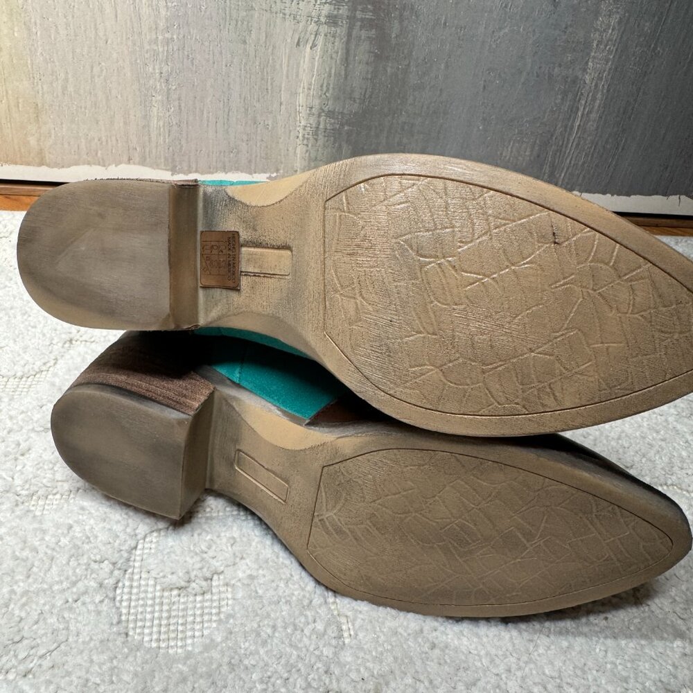 Matisse turquoise drifter cowboy‎ like 1883 Boot Size 7 1/2 EE - Picture 8 of 9